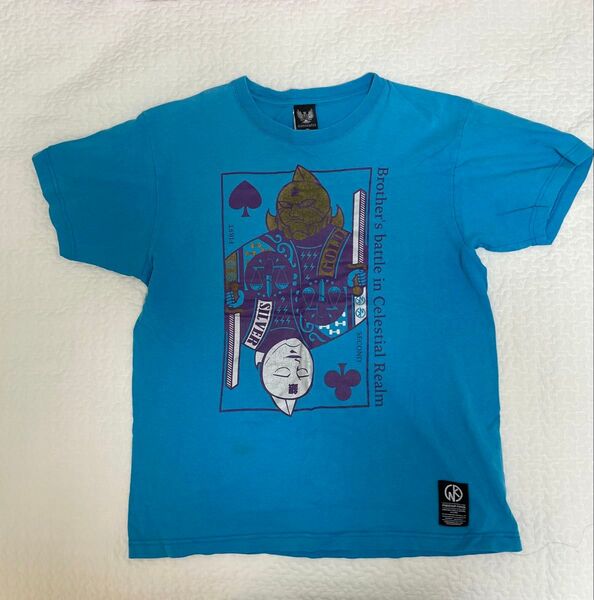 キン肉マンTシャツ ゴールドマン&シルバーマン トランプ柄