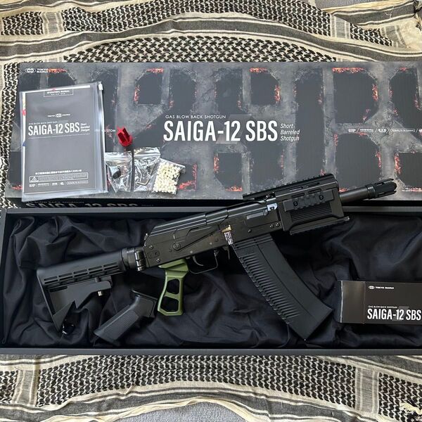 東京マルイ SAIGA-12 SBS ガスブローバックショットガン JMACタイプグリップ付