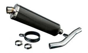 DELKEVIC スリップオンカーボンオーバルマフラー★SUZUKI GSX1400 2005-2009 450mm KIT0831