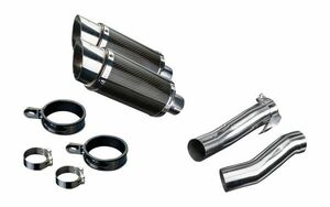 DELKEVIC スリップオンカーボンマフラー★KAWASAKI Z1000 2010-2016 200mm KIT0156