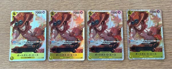 ワンピースカードポートガス・D・エース SR ST13-011 4枚セット
