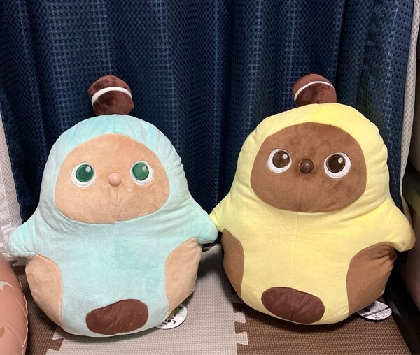 早い者勝ち ふわころLOVOT ぬいぐるみ BIG ミント イエロー2種セット