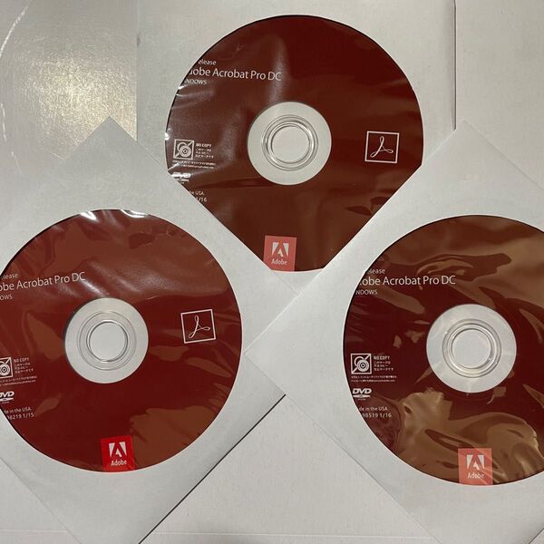 Adobe Acrobat Pro DC 2015 release/windows版/永続版/DVD版/3枚送付
