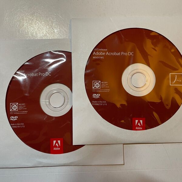 Adobe Acrobat Pro DC 2015 release/windows版/永続版/DVD版/2枚送付