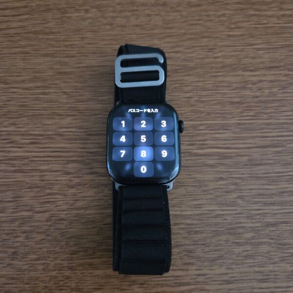 Apple Watch Series 10 46mm ジェットブラックアルミニウムケースとブラックスポーツバンド(S/M)