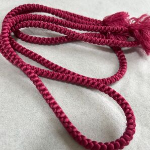 帯締め 帯〆 帯紐 正絹 和装小物 パープル系 赤紫 和色 差し色 浴衣 単衣 袷 着物 リメイク 丸組