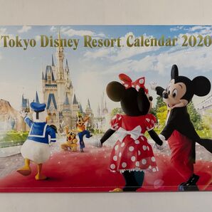東京ディズニーリゾート 壁掛けカレンダー 2020 ※表紙(1枚目)の下部折り目は切り取り線部分になります
