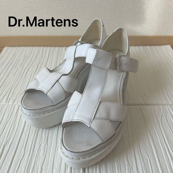 Dr.Martens ドクターマーチン 厚底サンダル ホワイト U EU39 24.5センチ