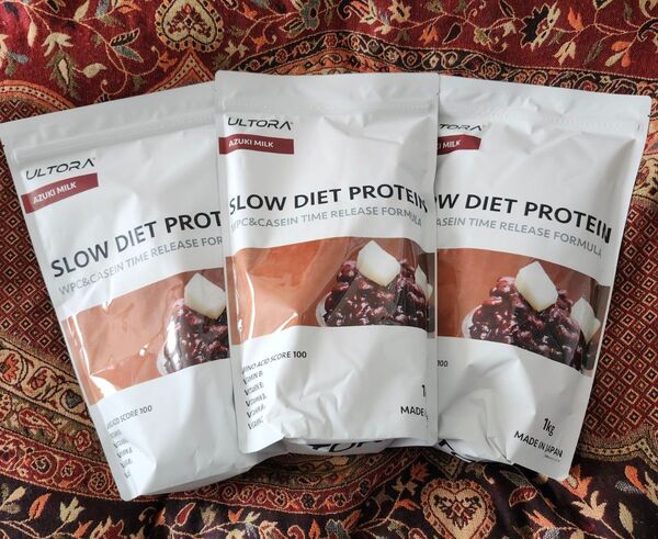 ウルトラ スローダイエットプロテイン あずきミルク風味 1kg × 3個セット Slow Diet Protein