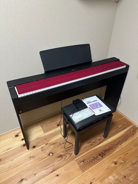 【直接引き取り限定】極美品 YAMAHA 電子ピアノ P-225(2023年製)純正スタンド コルグ椅子付き・付属品完備