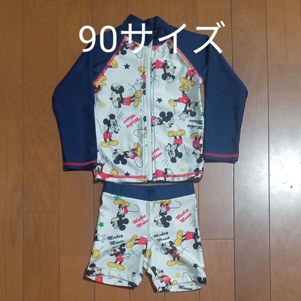 ミッキーマウス☆水着 スイムウェア ラッシュガード 海パン 90サイズ