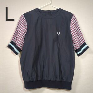 半袖シャツ プルオーバー Tシャツ フレッドペリー L 紺 ネイビー ブラウス