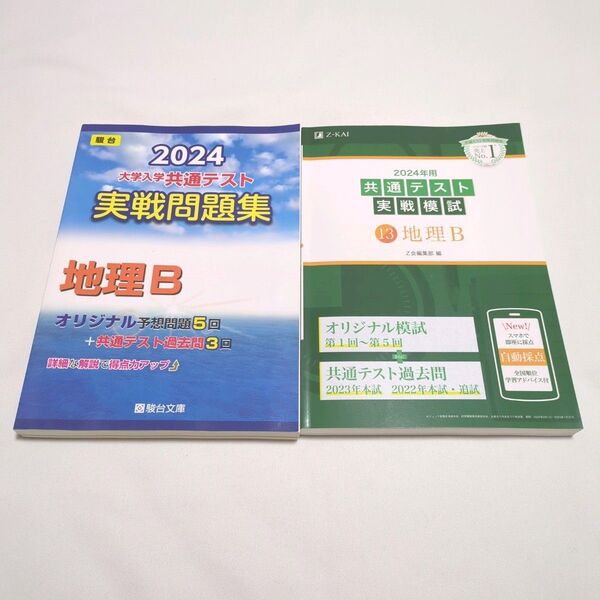 共通テスト地理B 2冊セット 2024大学入学共通テスト実戦問題集 地理B 駿台 共通テスト実戦模試 13 地理B Z会編集部