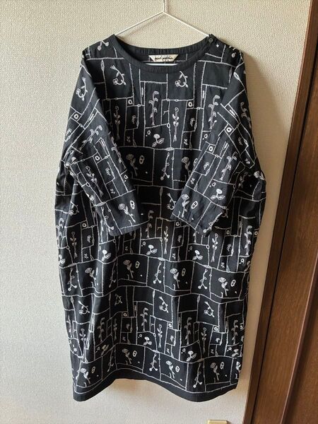 mina perhonen garden patchworkドレスワンピース