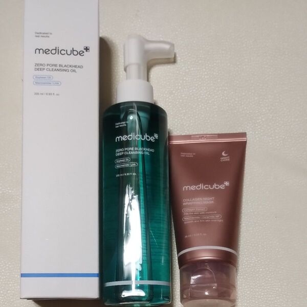 medicube コラーゲンナイトラッピングマスク ゼロ毛穴クレンジングオイル メディキューブ