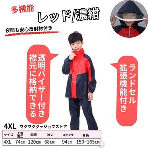 レインウェアキッズ レインコートキッズ 上下 ランドセル 子供 レインコート カッパ 子供用 レインコート 上下 セパレート