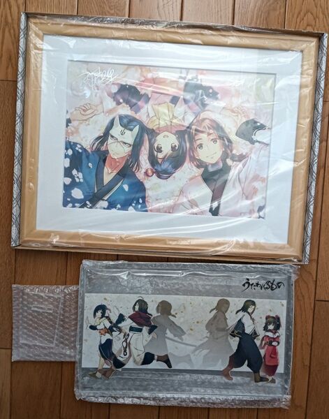 うたわれるもの 20周年記念グッズ甘露樹箔押しサイン入り複製原画+20周年記念アクリルパネル