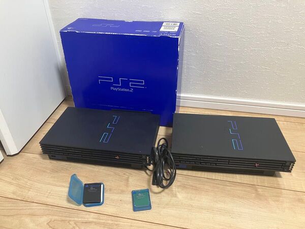 オンライン機材付き 希少カラー PlayStation 2 本体2個 ps2 プレステ2 ソニー SONY