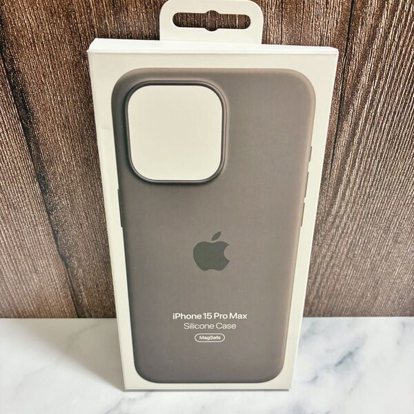 【美品】Apple純正 iPhone 15 Pro Max シリコンケース Clay 正規品◎ クレイ