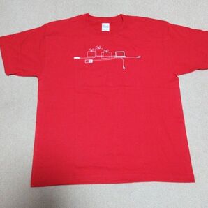 企業物 Apple Tシャツ 赤 Printstar プリントスター製