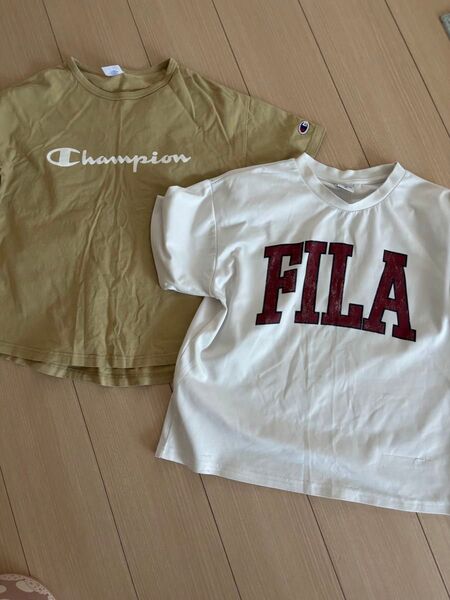 Champion TシャツとFILA Tシャツ