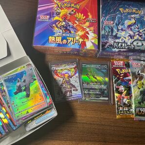 熱風のアリーナ バイオレットex未開封シュリンク付きbox とおまけカードパック セット