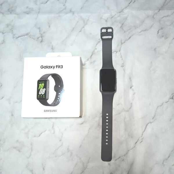 【土日限定】《良品》 Galaxy Fit 3 ダーク グレー 箱あり 充電ケーブル付属 クーポン活用