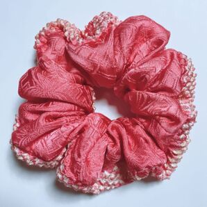シュシュ ヘアゴム 正絹 着物リメイク ハンドメイド 帯揚げ