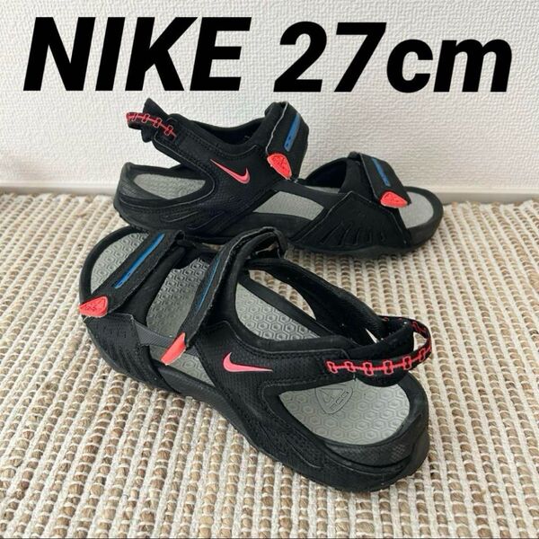 NIKE ナイキ AGC santiam 4 スポーツサンダル 27 ブラック 黒 アウトドア サンティアム エージーシー