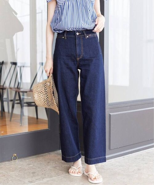 美品『SLOBE IENA』スローブイエナ LE DENIM バギーパンツ デニム M ワイド ジーンズ パンツ インディゴ