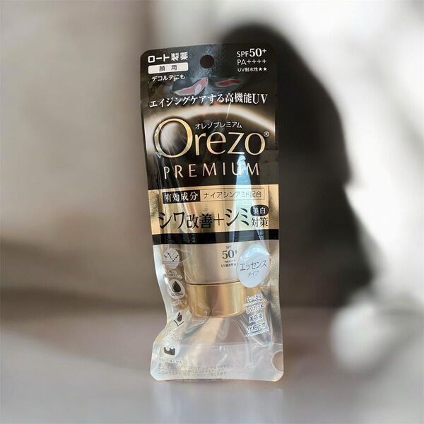 ロート製薬 Orezo オレゾ プレミアム デイファンクションUVフェイスエッセンス SPF50+ PA++++