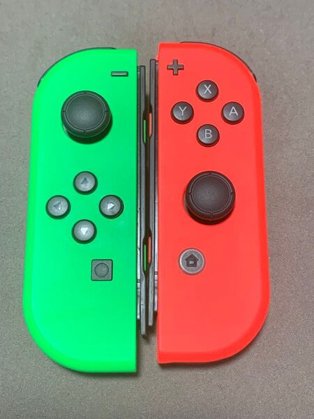 Nintendo Switch Joy-Con ネオングリーン(L)ネオンレッド(R)左右 動作品 ジョイコン 純正品