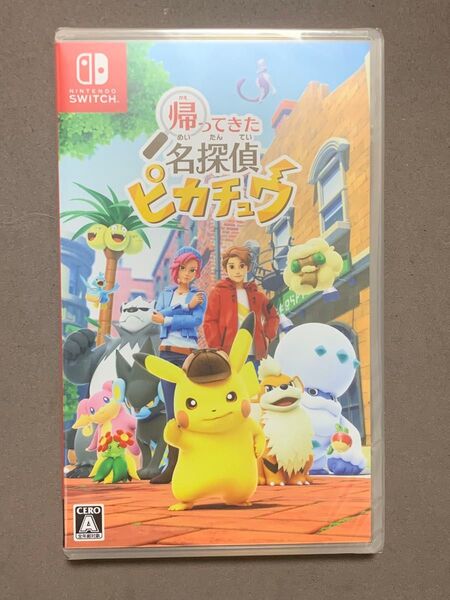 新品未開封 Nintendo Switch 帰ってきた名探偵ピカチュウ シュリンク付き ソフト