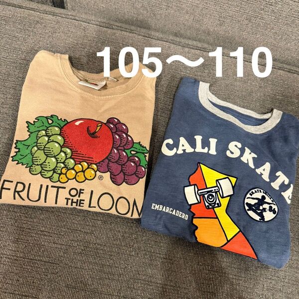 Tシャツ 2枚セット フルーツオブザルーム GAP キッズ 110