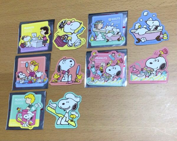 マツキヨ ココカラ スヌーピーとはじけるおかいものキャンペーン オリジナルステッカー 5パック(10枚)