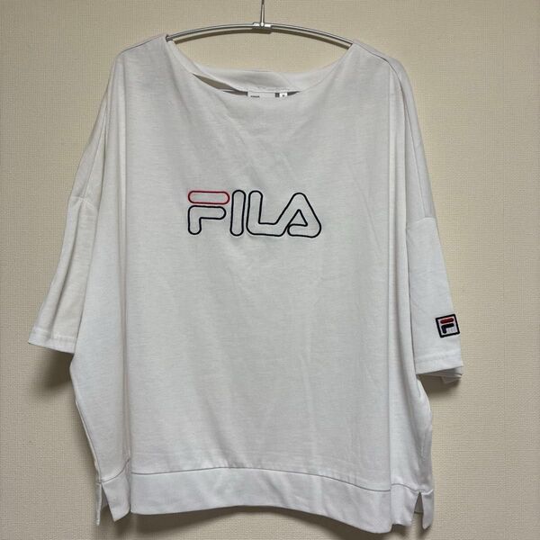 FILA Tシャツ 白 半袖 ロゴ