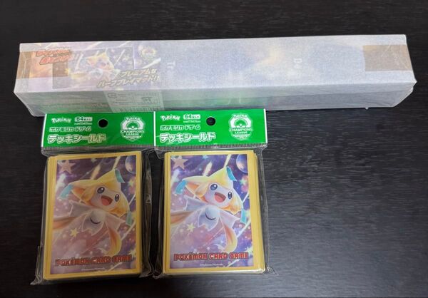 ポケモンカード ジラーチ CL2019 プレイマット1枚、デッキシールド2セット