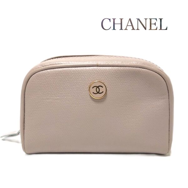 【美品】CHANEL シャネル ココボタン ポーチ 化粧ポーチ