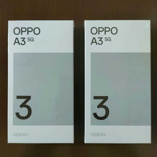 【新品未開封 2台】OPPO A3 5G A4020P シュリンク付 ブラック SIMフリー
