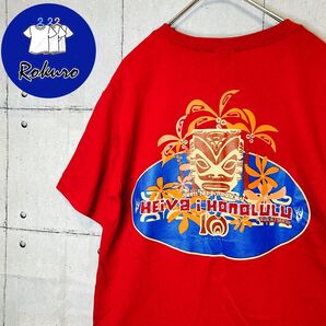 HEiva i HONOLULUハワイホノルル ビックプリント半袖Tシャツ Sサイズ