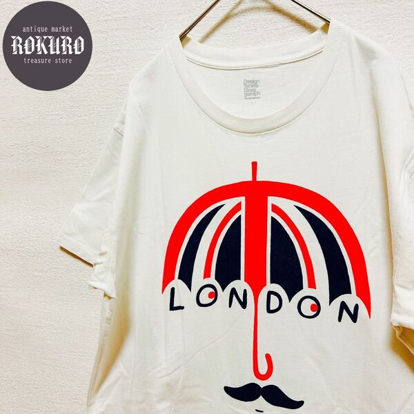 graniph(グラニフ)ビックプリント半袖TシャツLサイズLONDON