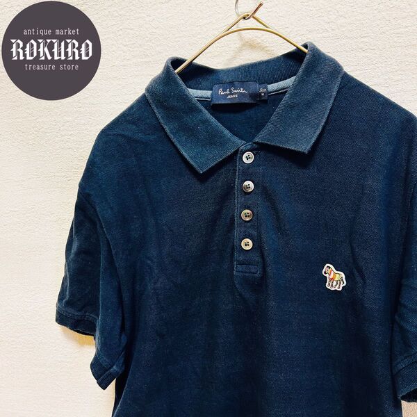 Poul Smith JEANSポールスミスジーンズ メンズ半袖ポロシャツMサイズ