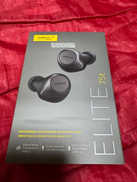 【新品】Jabra ワイヤレスイヤホン Elite 75t チタニウムブラック ジャブラブラック
