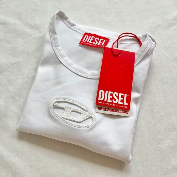 新品 大人もOK DIESEL ディーゼル オーバルD ロゴ キッズ Tシャツ 12Y 半袖