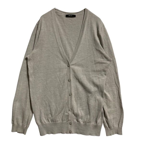 コムサイズム COMME CA ISM カーディガン 長袖 Lサイズ グレー