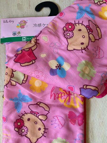 しまむら ハローキティ キティちゃん キティ 日焼けキティ 冷感ケット ハーフサイズ ピンク お昼寝 ブランケット サンリオ