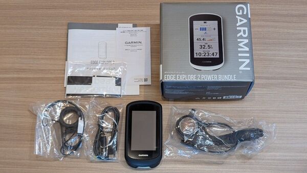 【美品】GARMIN(ガーミン)Edge Explore 2 Power+純正シリコンケース+純正ガラスフィルム