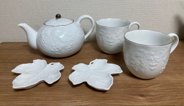 桂由美 ティーポット カップ プレート ティーセット シルキーグレープ 洋食器