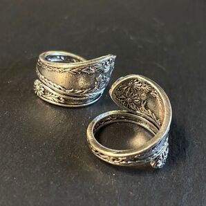 指輪 スプーンリングデザイン 20号 ヴィンテージ men'sstreet 19号〜22号サイズ調整可能