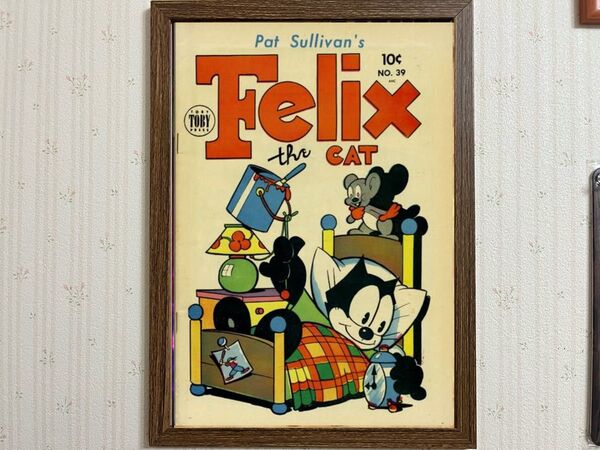 Felix アメリカン・インテリアポスター A4size フレーム壁掛け